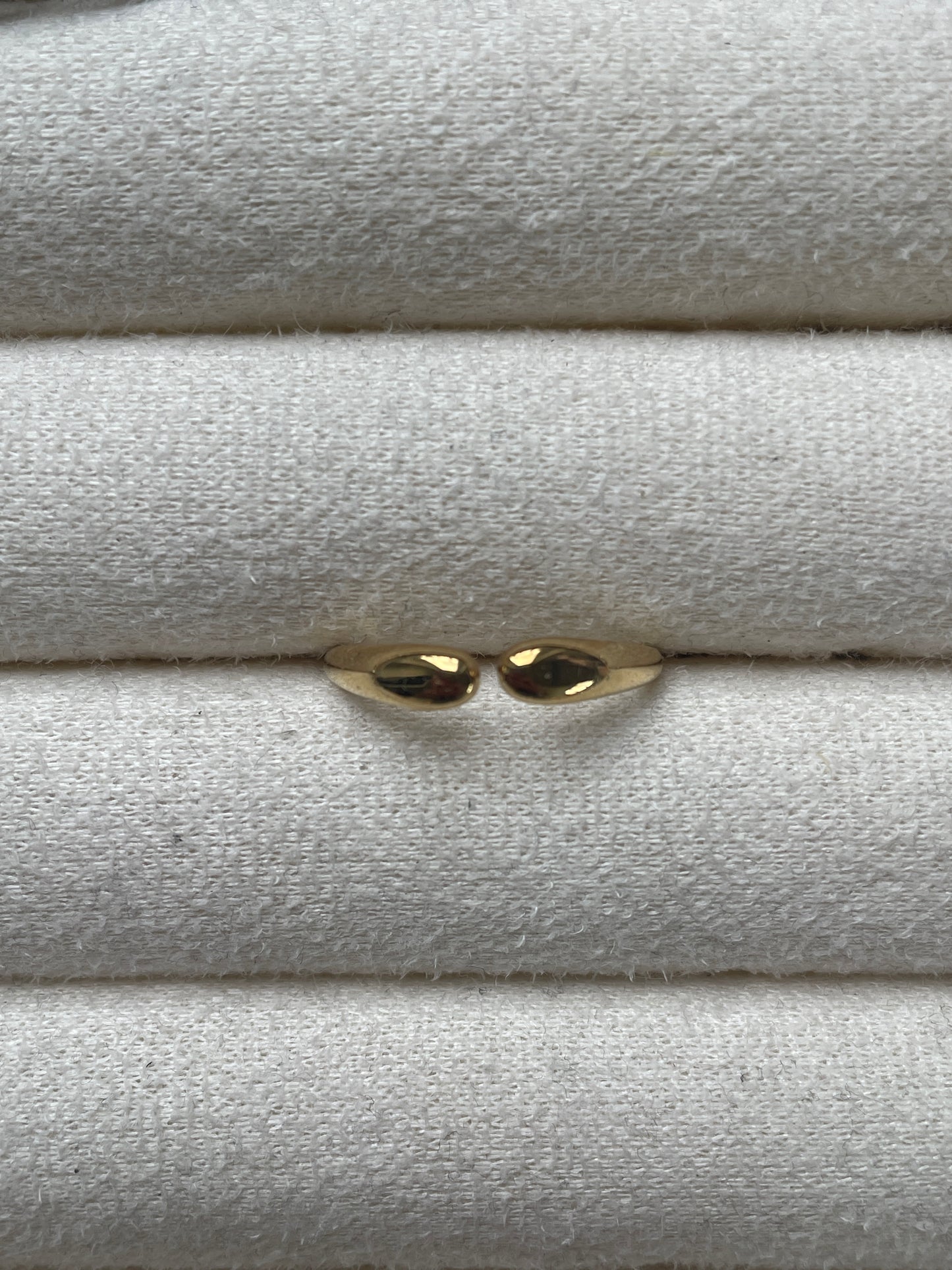 Ring knuffel klein goud