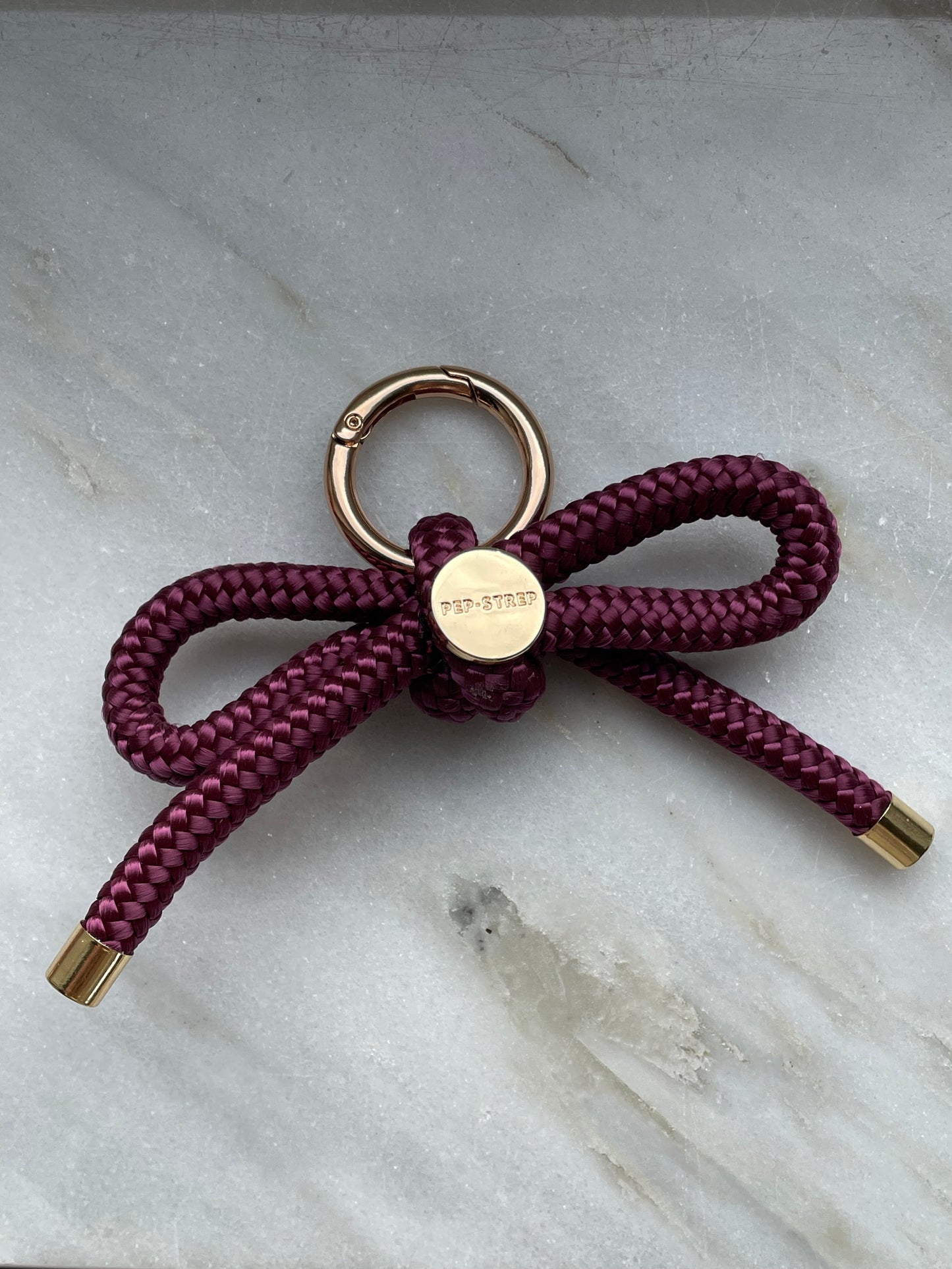 Bag charm Burgundy purple