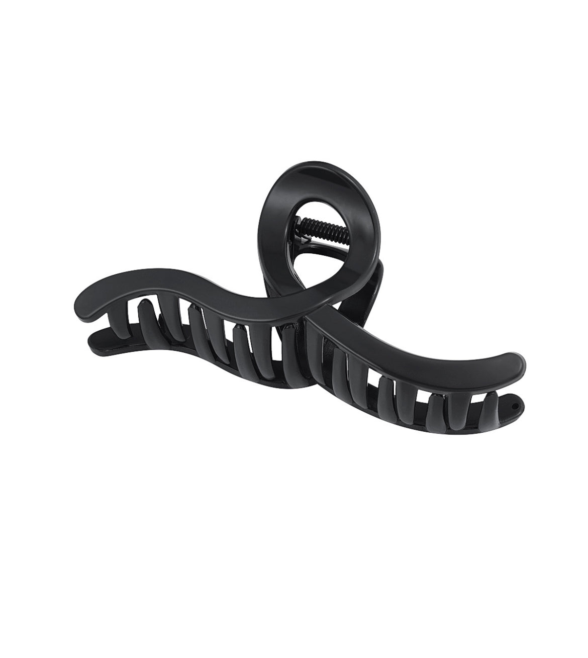 Haarclip swirl zwart