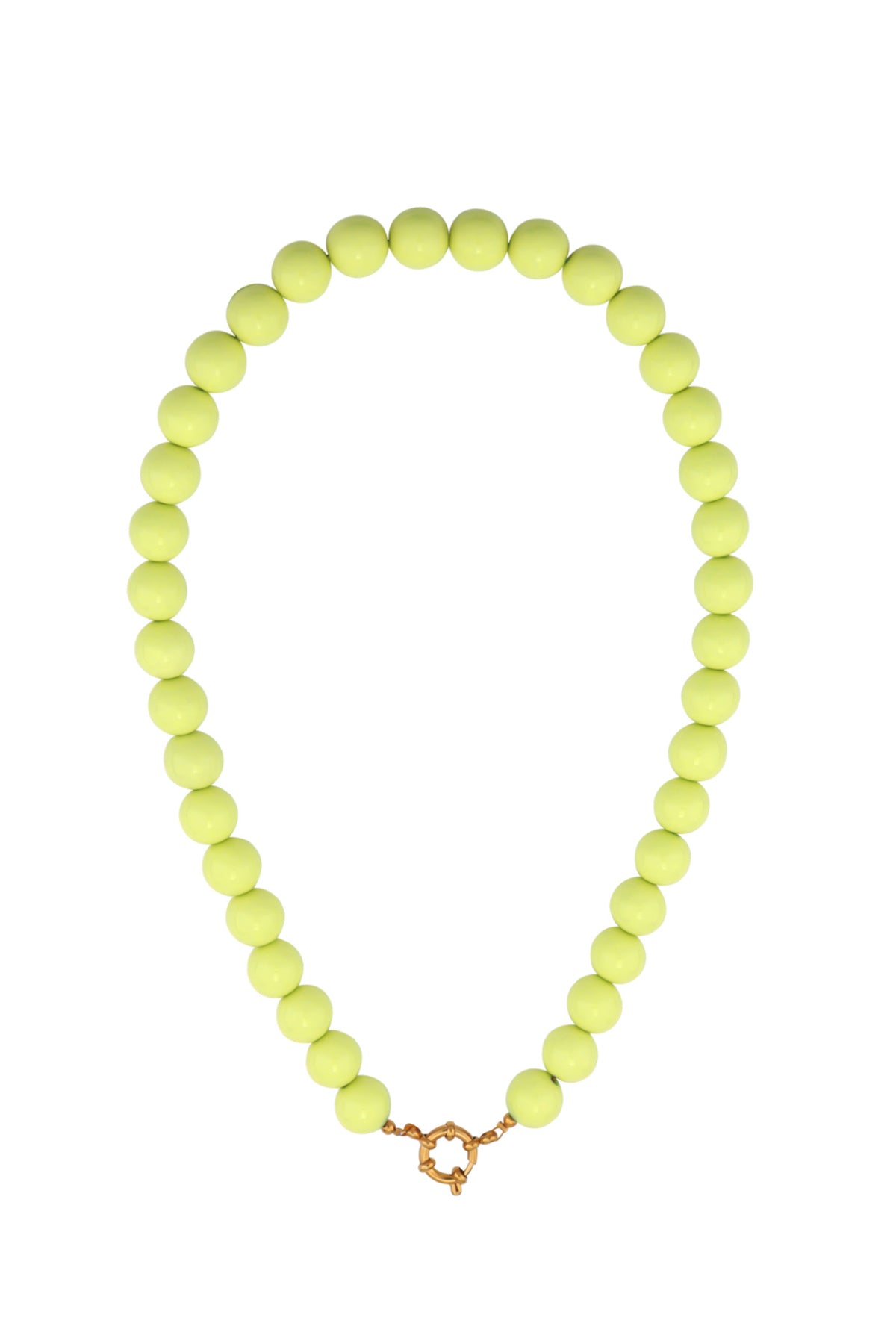 Ketting kralen lime groen