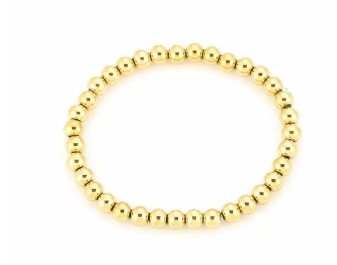 Armband met kralen midi goud of zilver