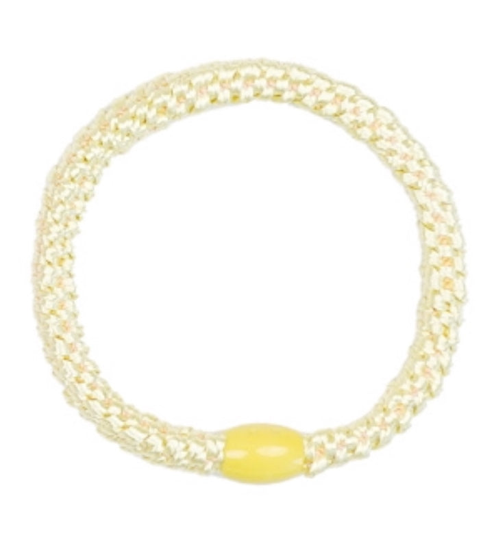 Elastiek pastel geel