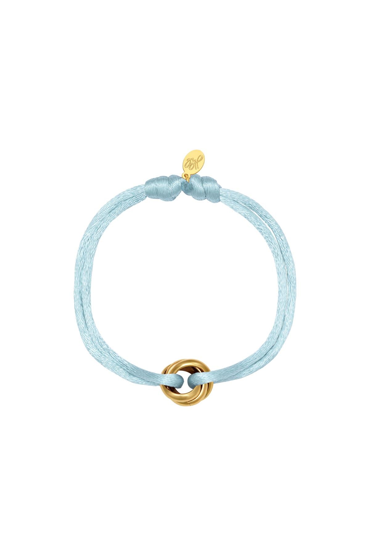 Armband satin licht blauw