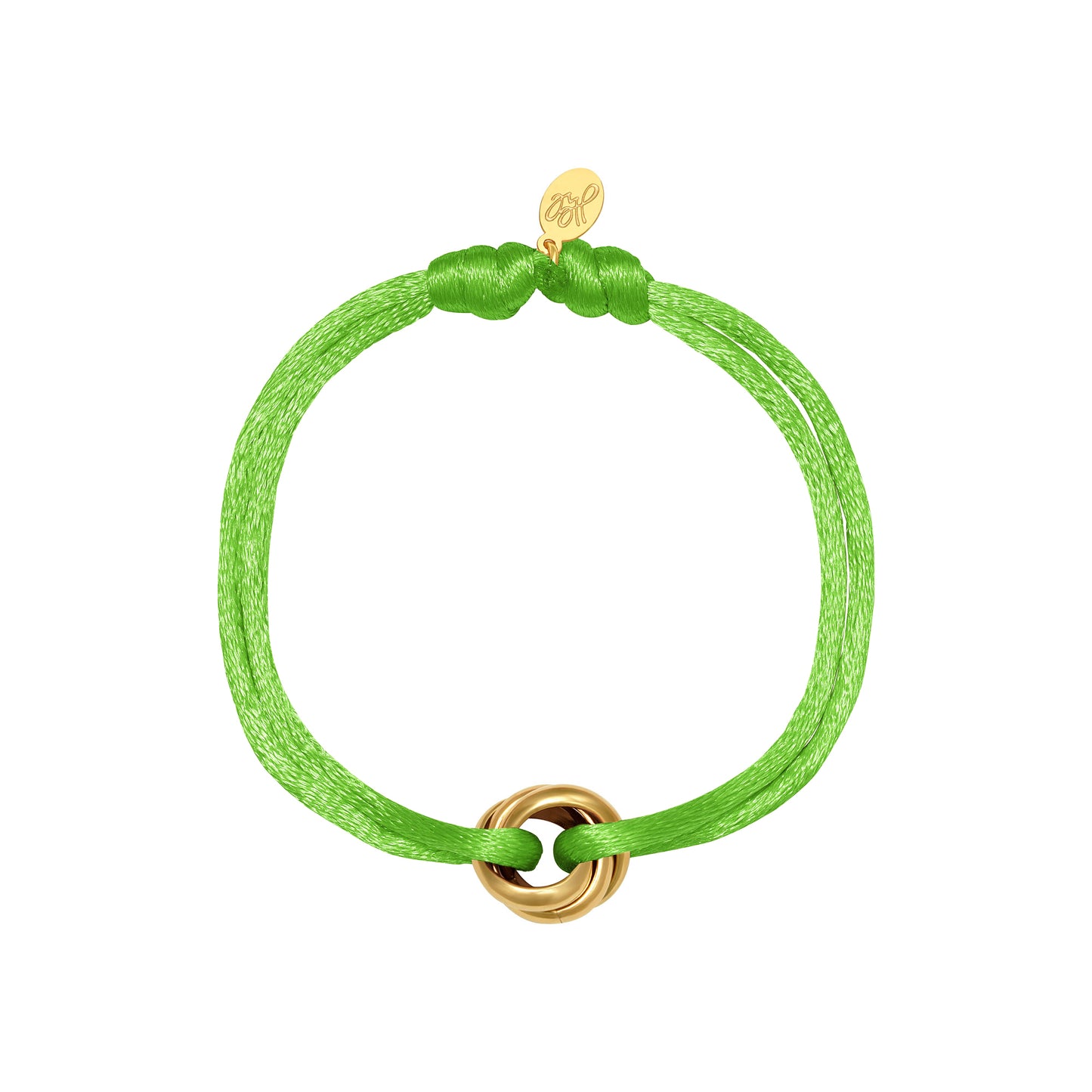 Armband satin groen