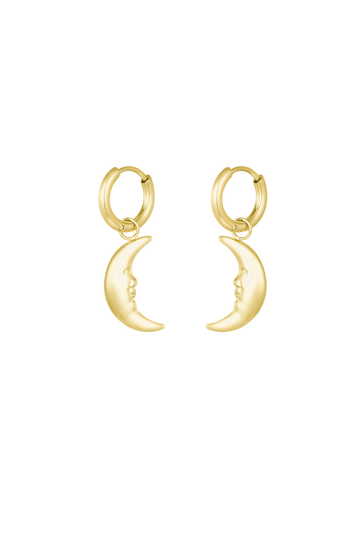 Oorbellen met Maantjes goud