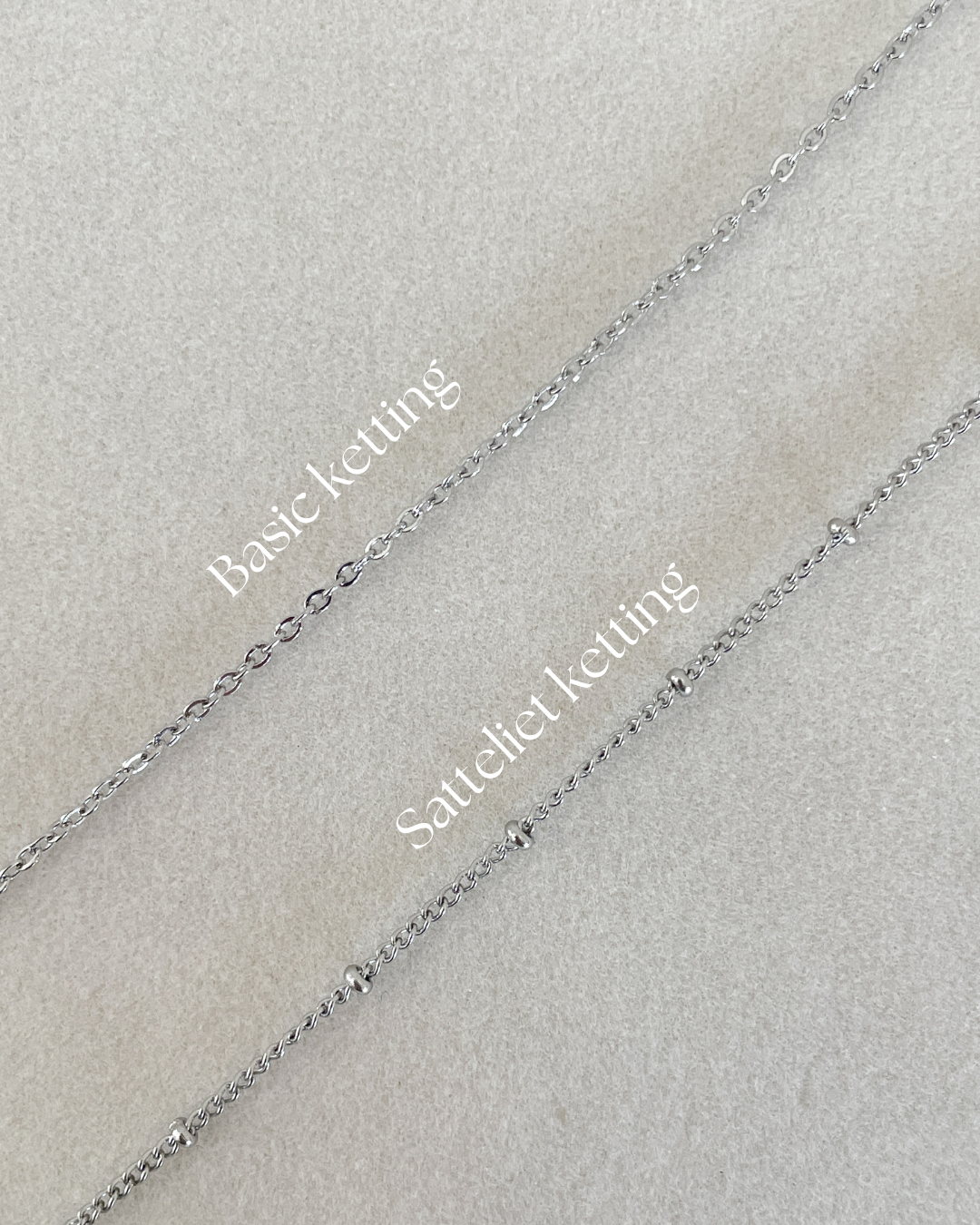 Gegraveerde ketting met initialen zilver