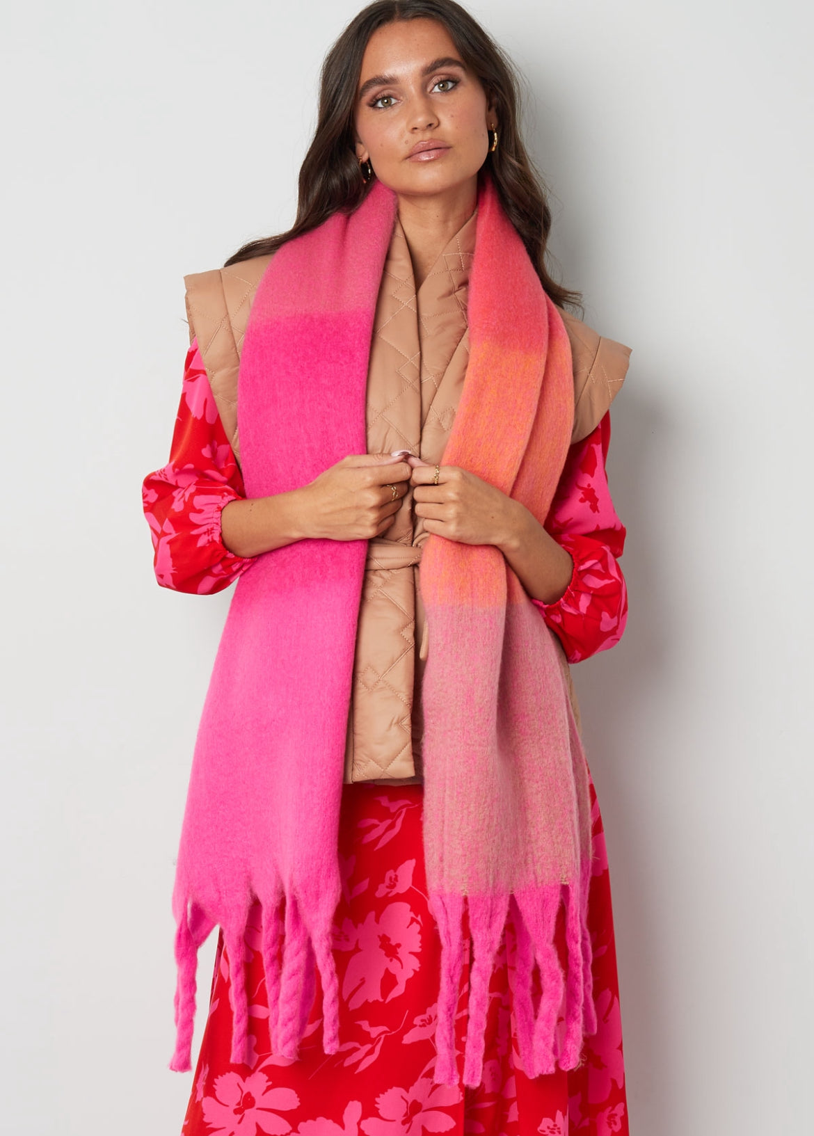 Sjaal roze