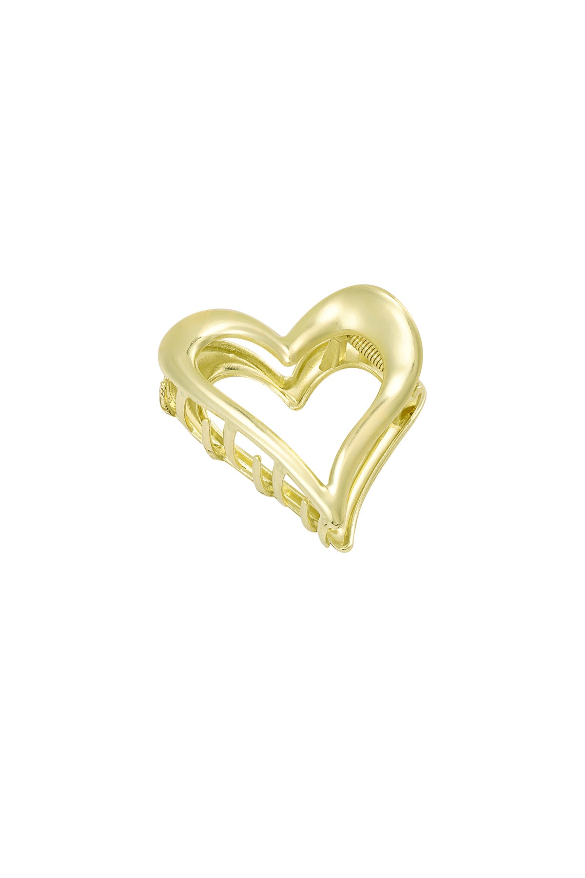 Haarclip hartje goud