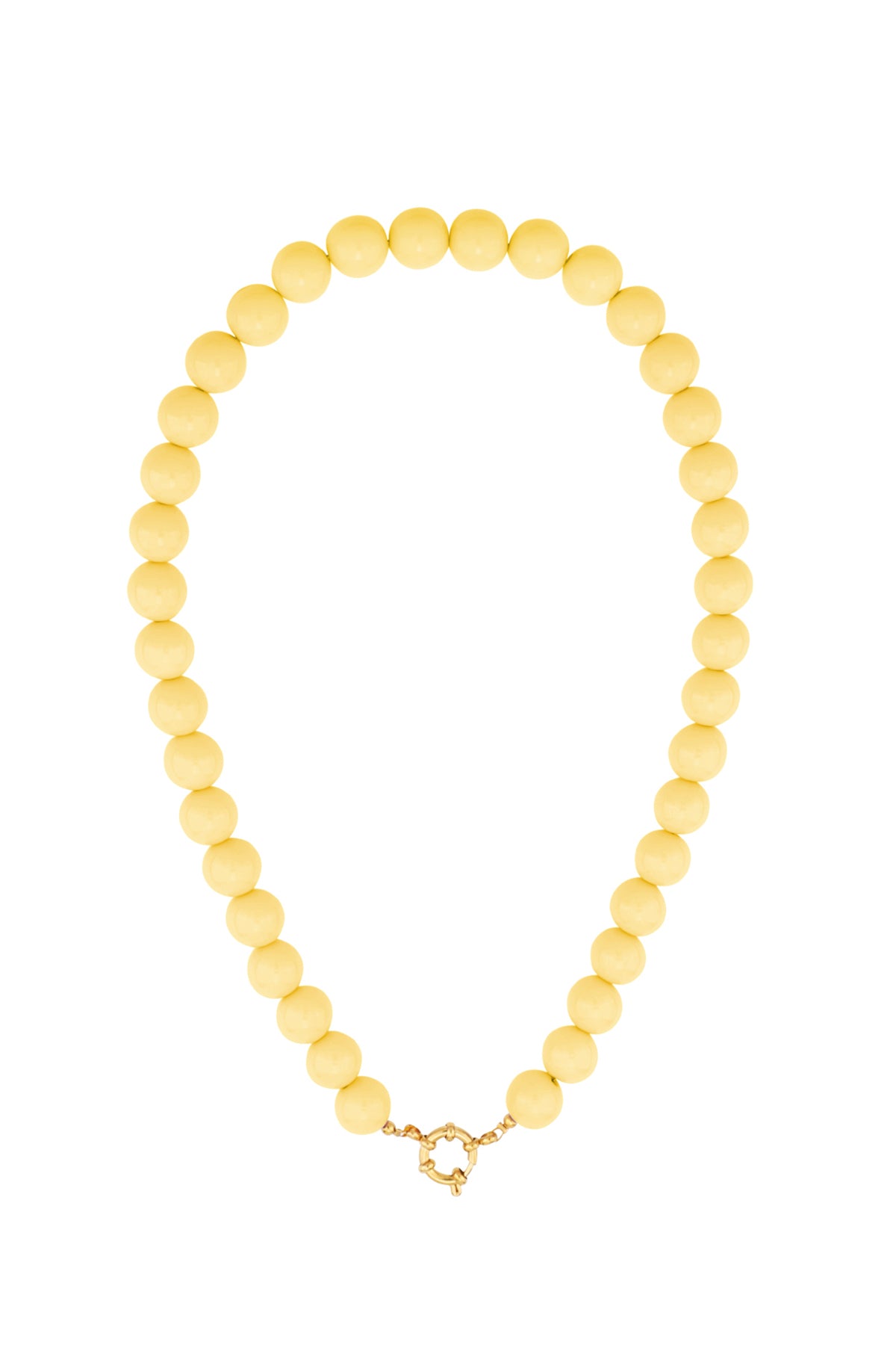 Ketting kralen geel