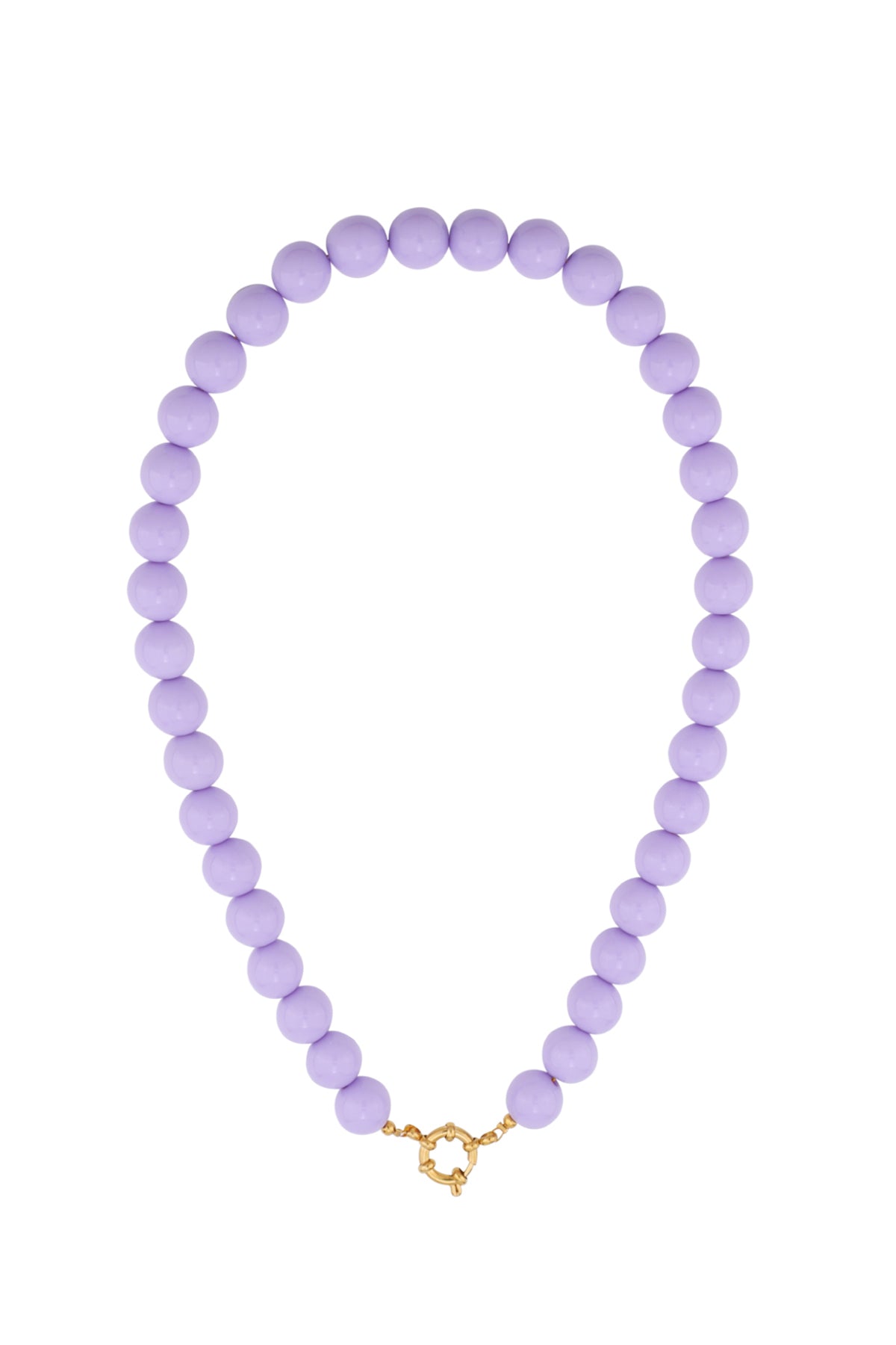 Ketting kralen lila