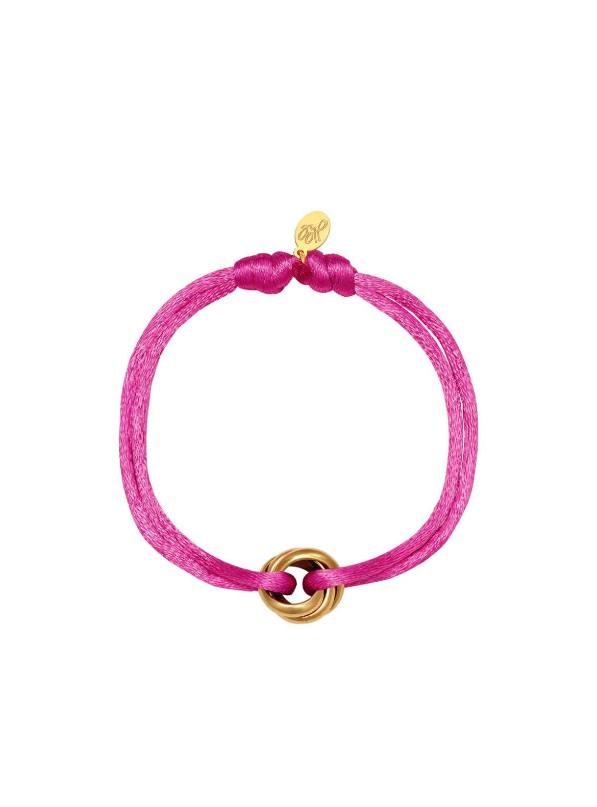 Armband satin roze