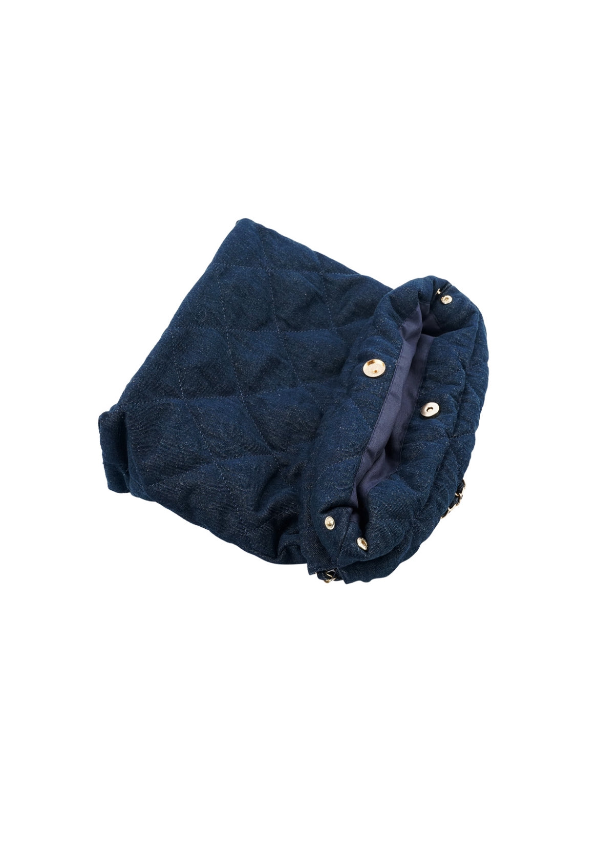 Schoudertas in spijkerstof marine blauwe