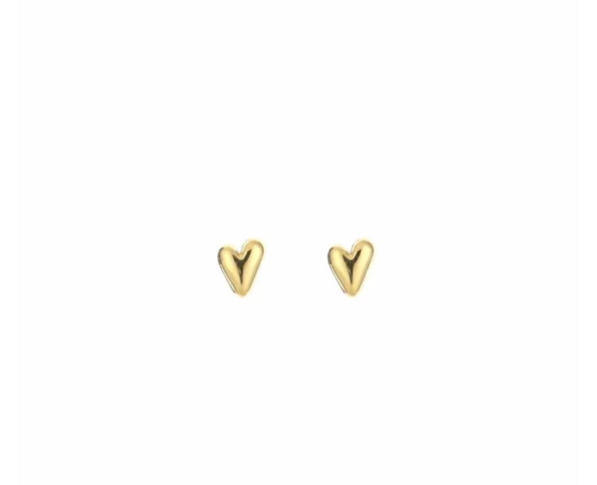 Oorbellen little heart goud