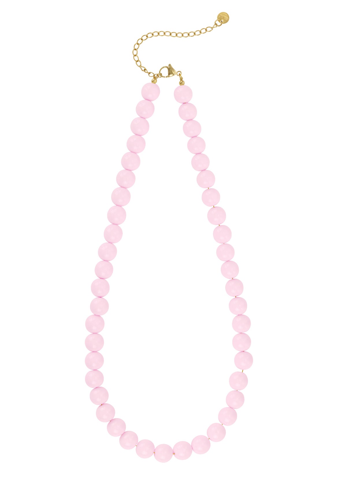 Kralen ketting licht roze