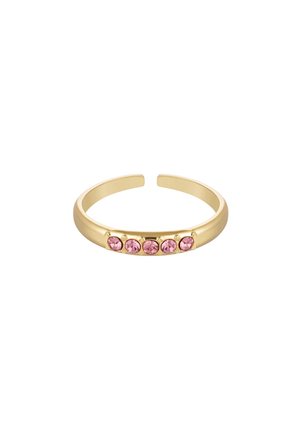 Ring met steentjes goud