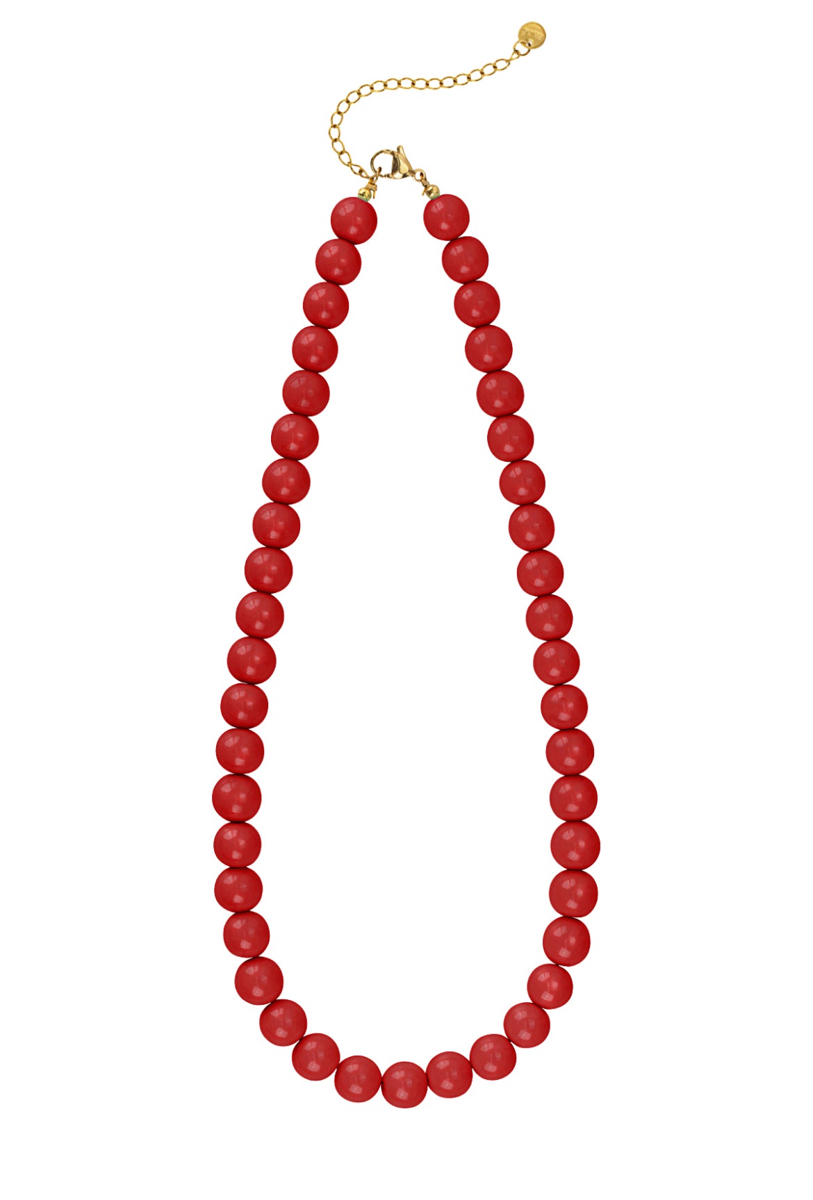Kralen ketting wine red
