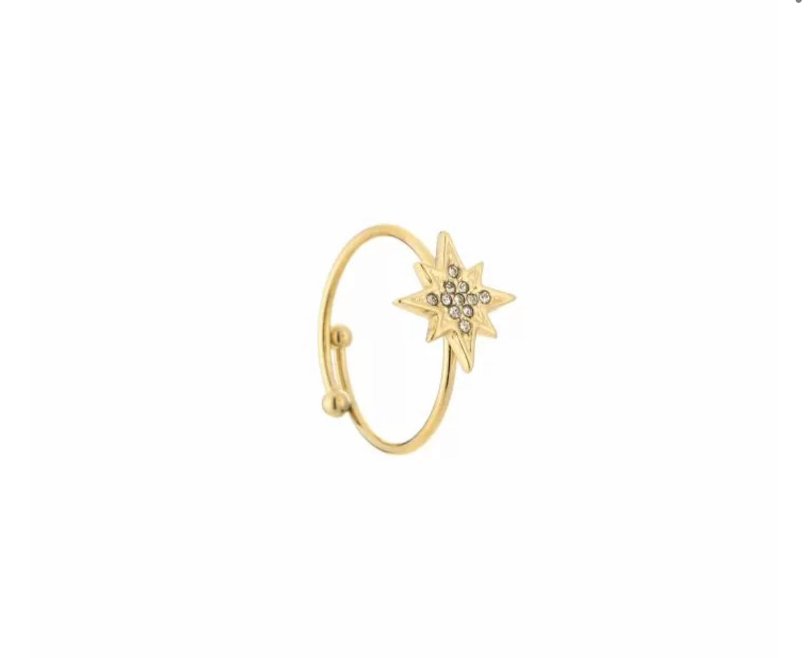 Ring sparkle goud
