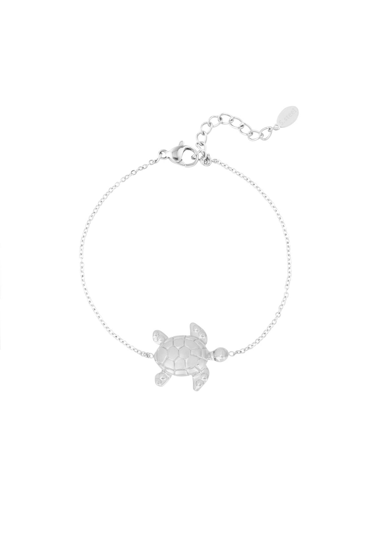 Armband schildpad zilver