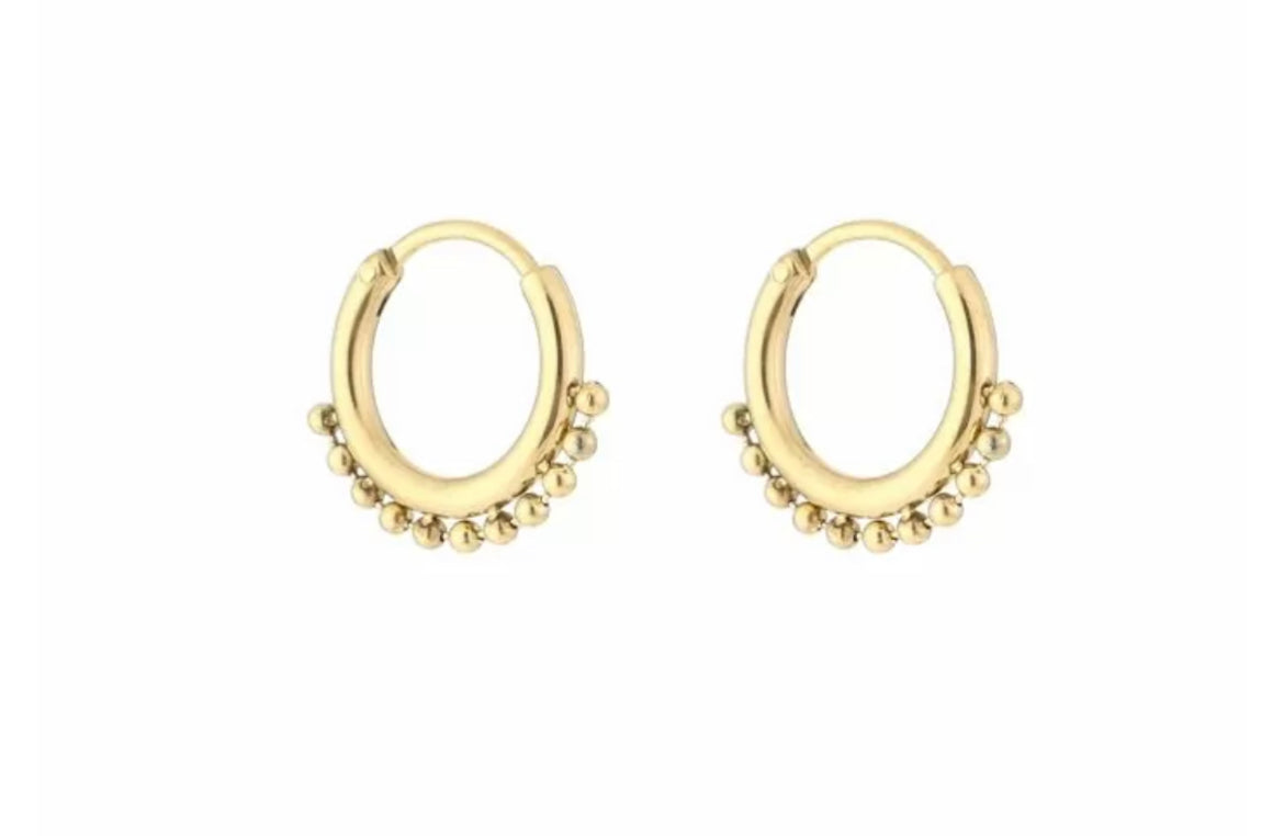 Oorbellen Bali dots goud