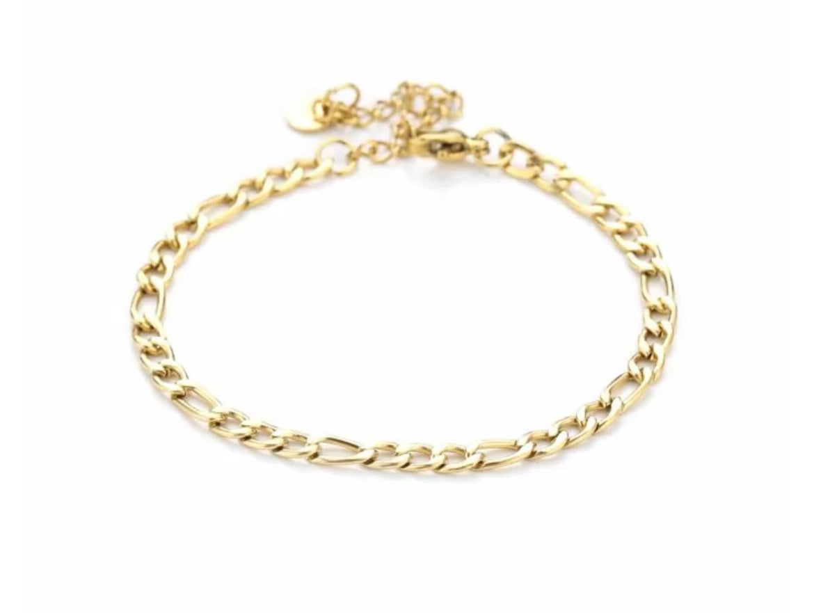 Armband basic chain goud
