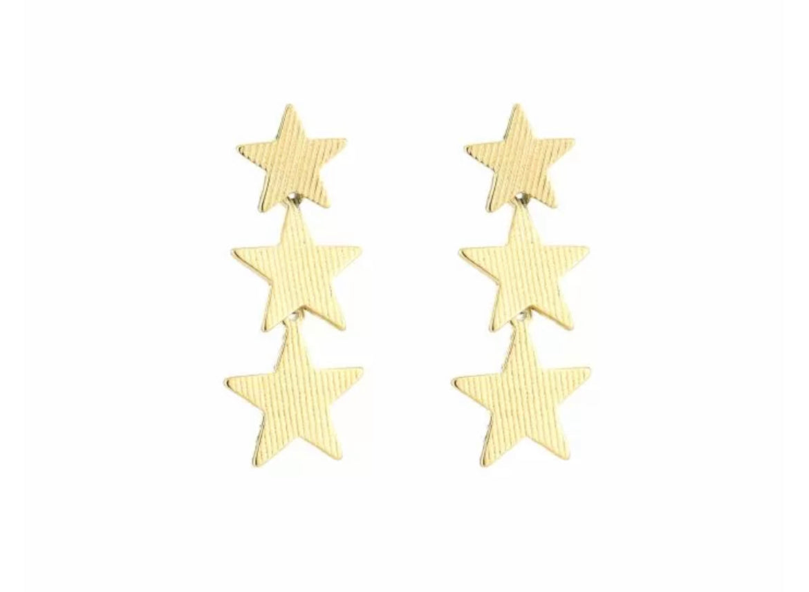 Oorbellen Stars goud