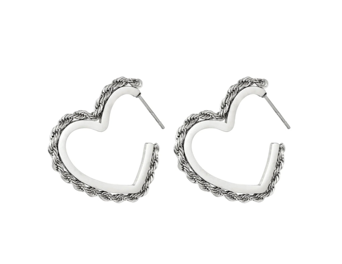 Oorbellen jade zilver