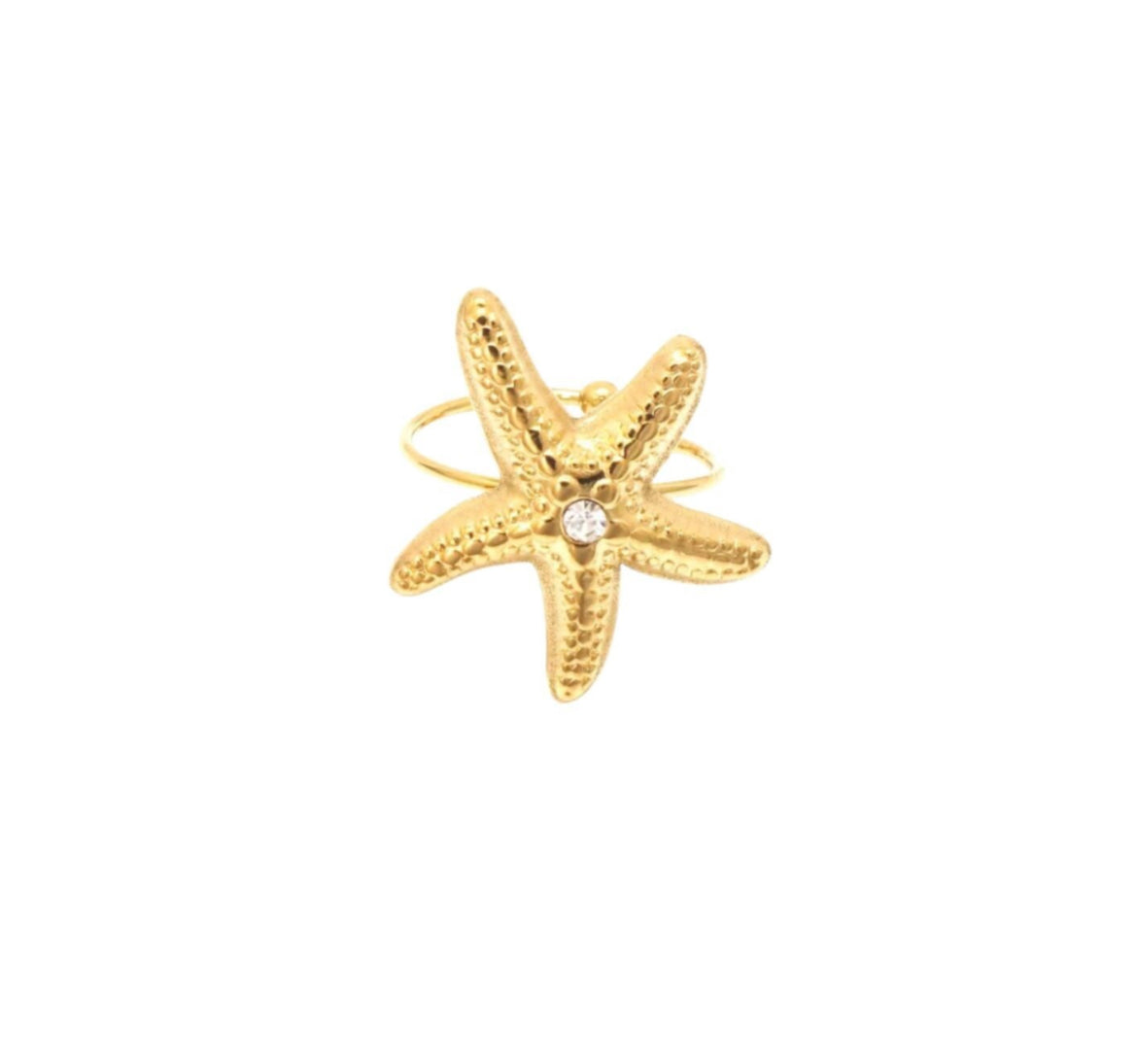 Ring zeester goud