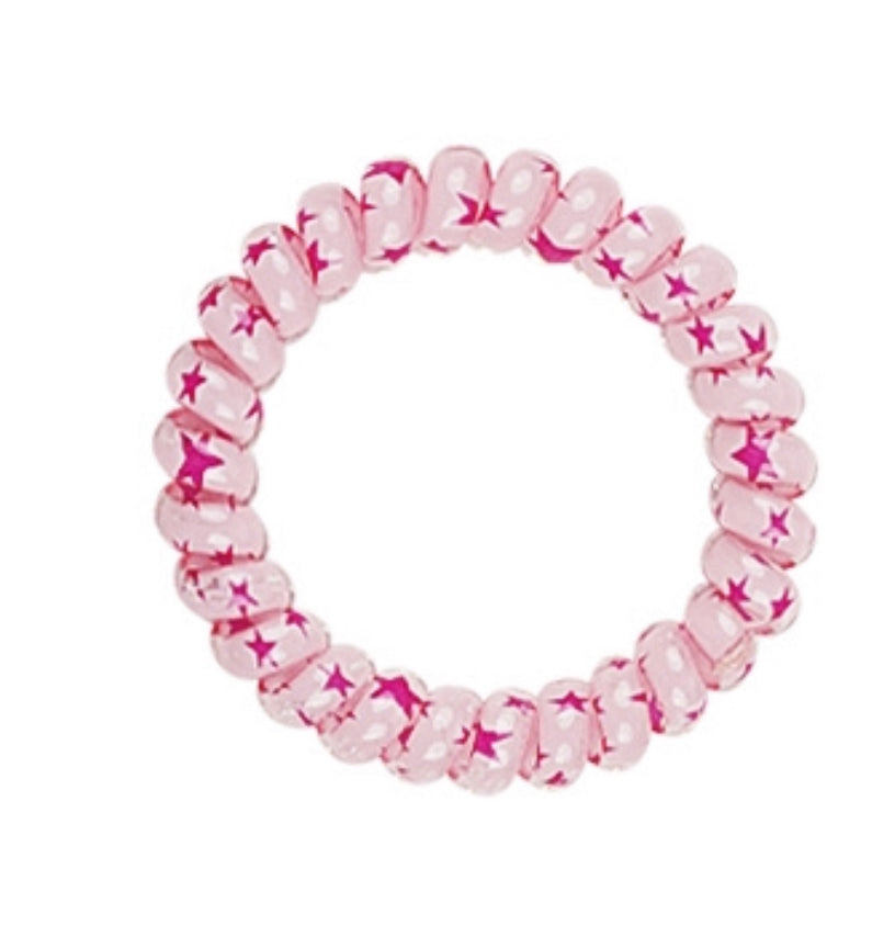 Haarelastiek stars pink