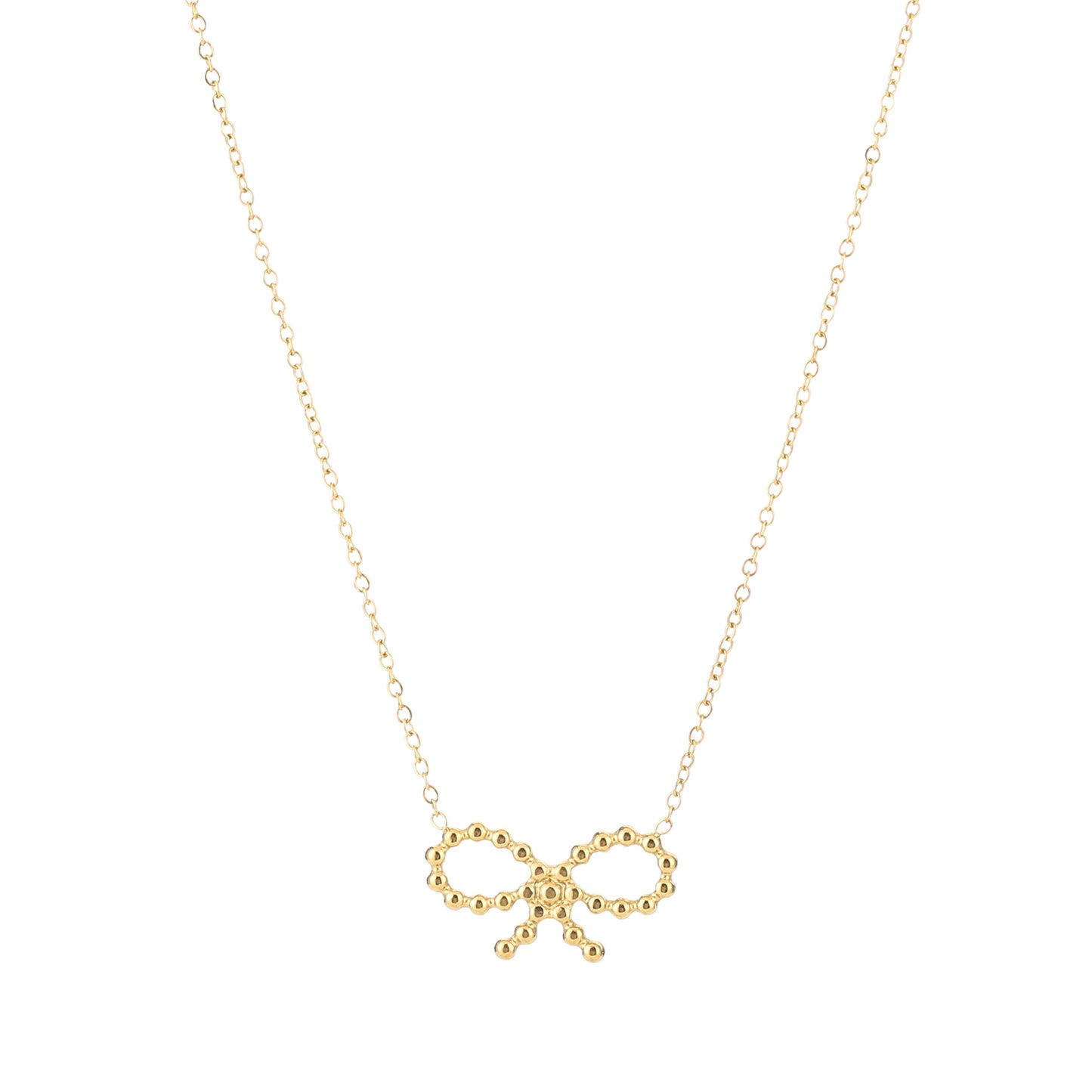 Ketting strikje goud
