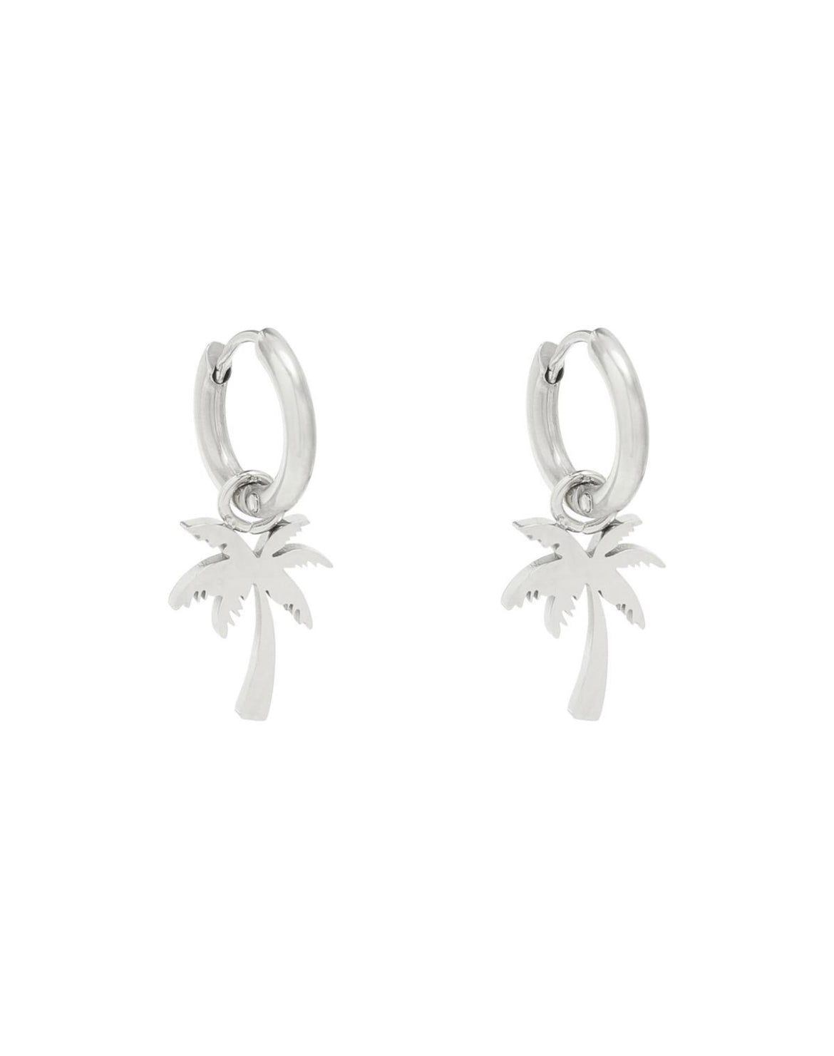 Oorbellen Palm tree zilver