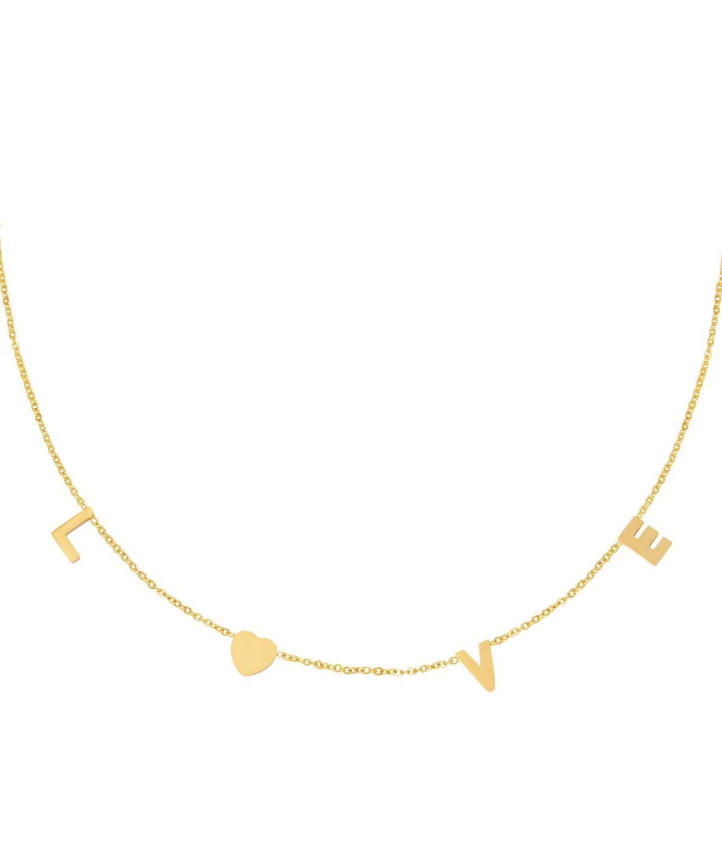 Ketting love goud