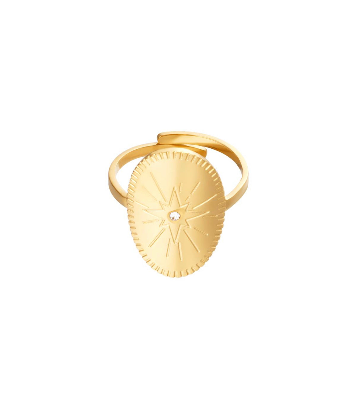 Ring stardust goud