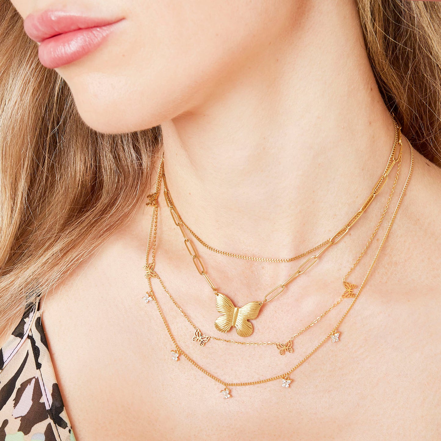 Ketting Butterfly goud