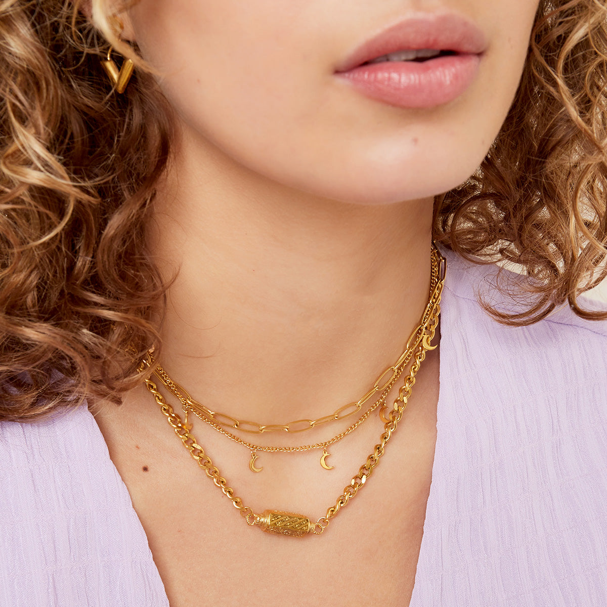 Ketting Moon goud