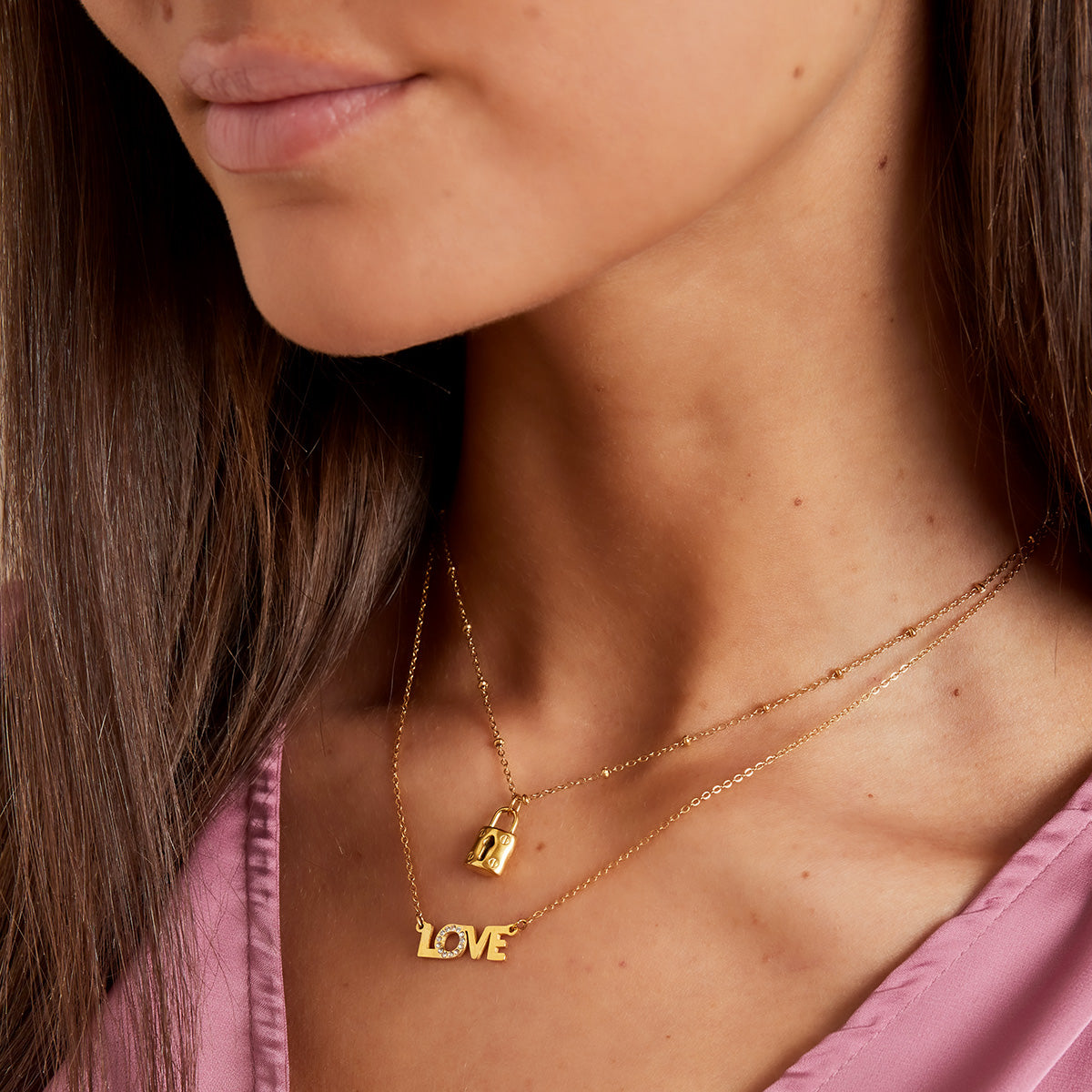 ketting Lock zilver
