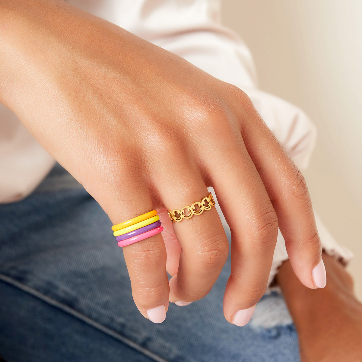 Ring Smile Goud