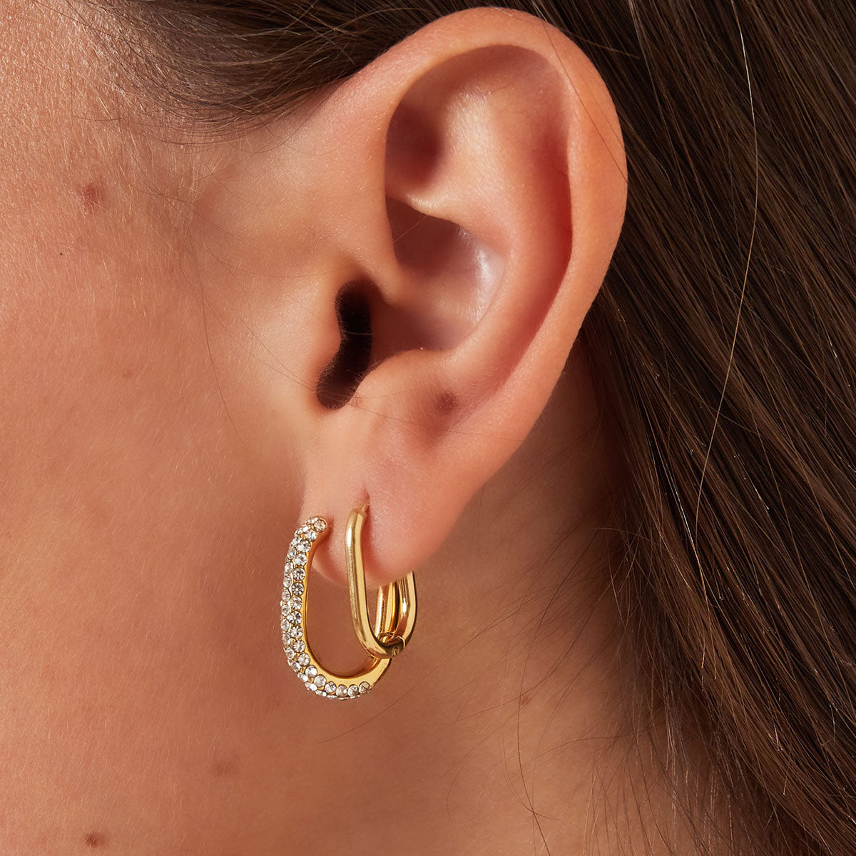Oorbellen Bow zilver