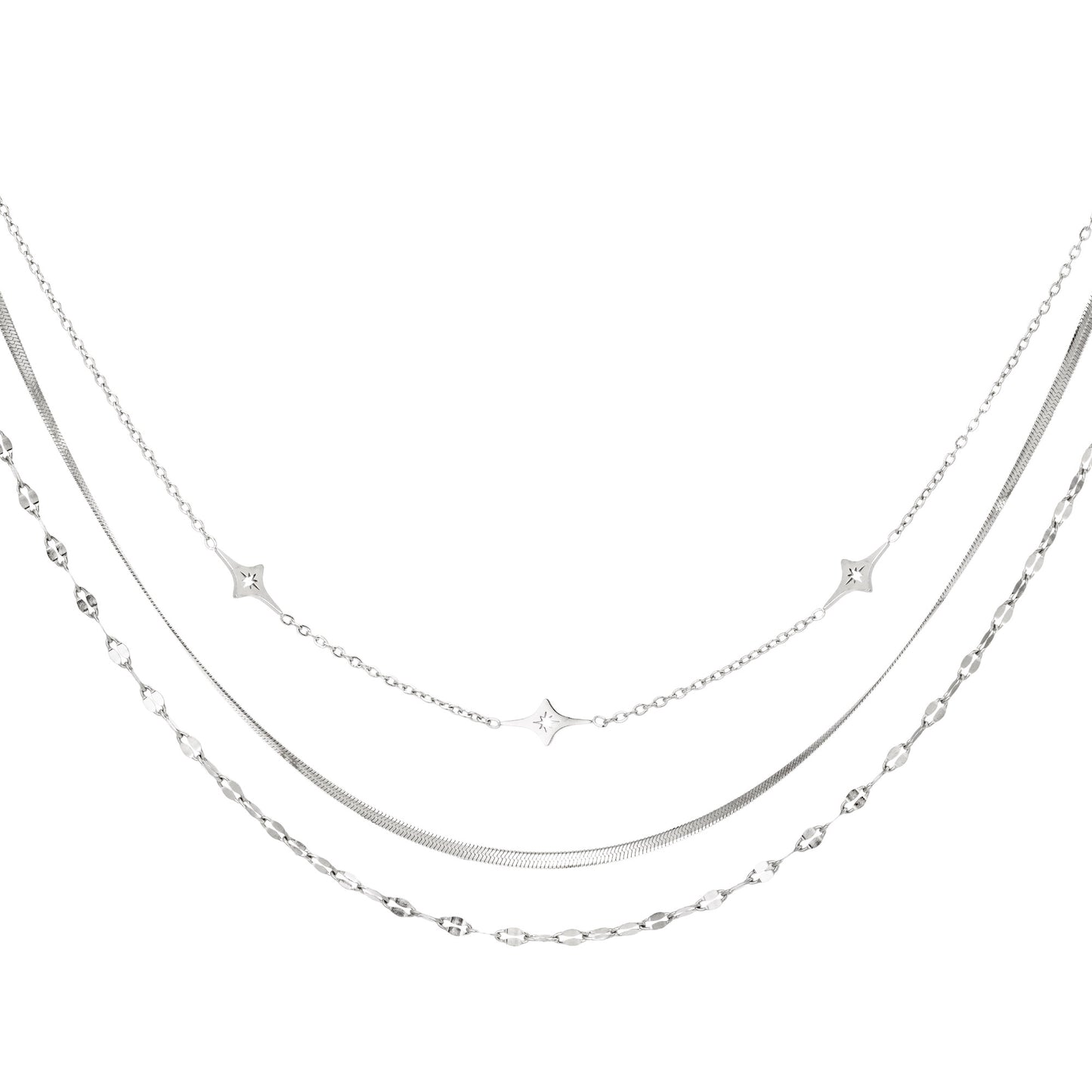 Ketting Stars Zilver