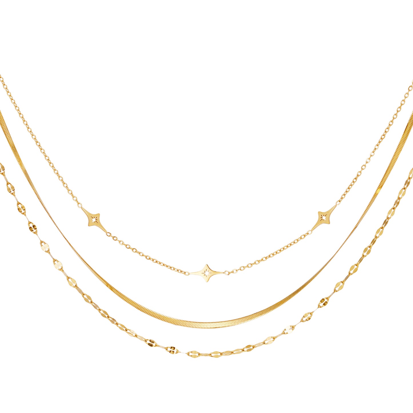 Ketting Stars goud