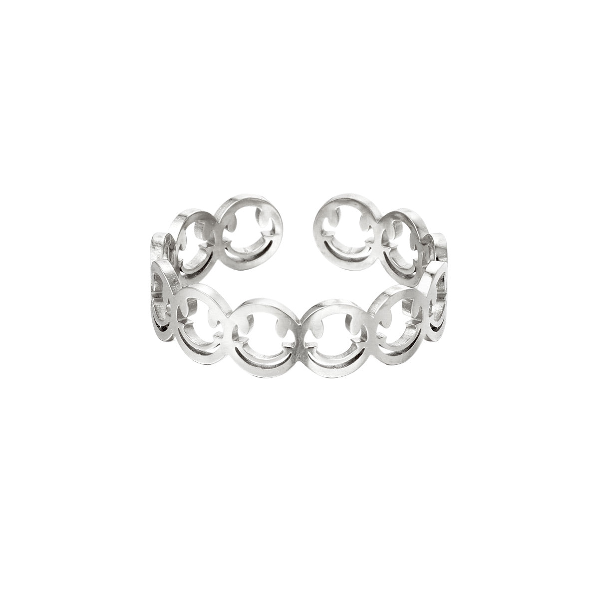 Ring Smile zilver
