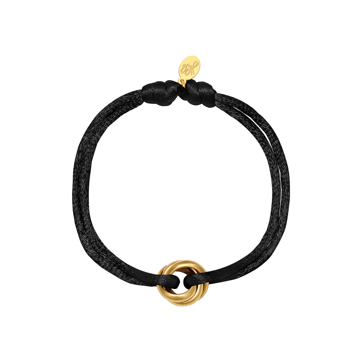 Armband Satin zwart