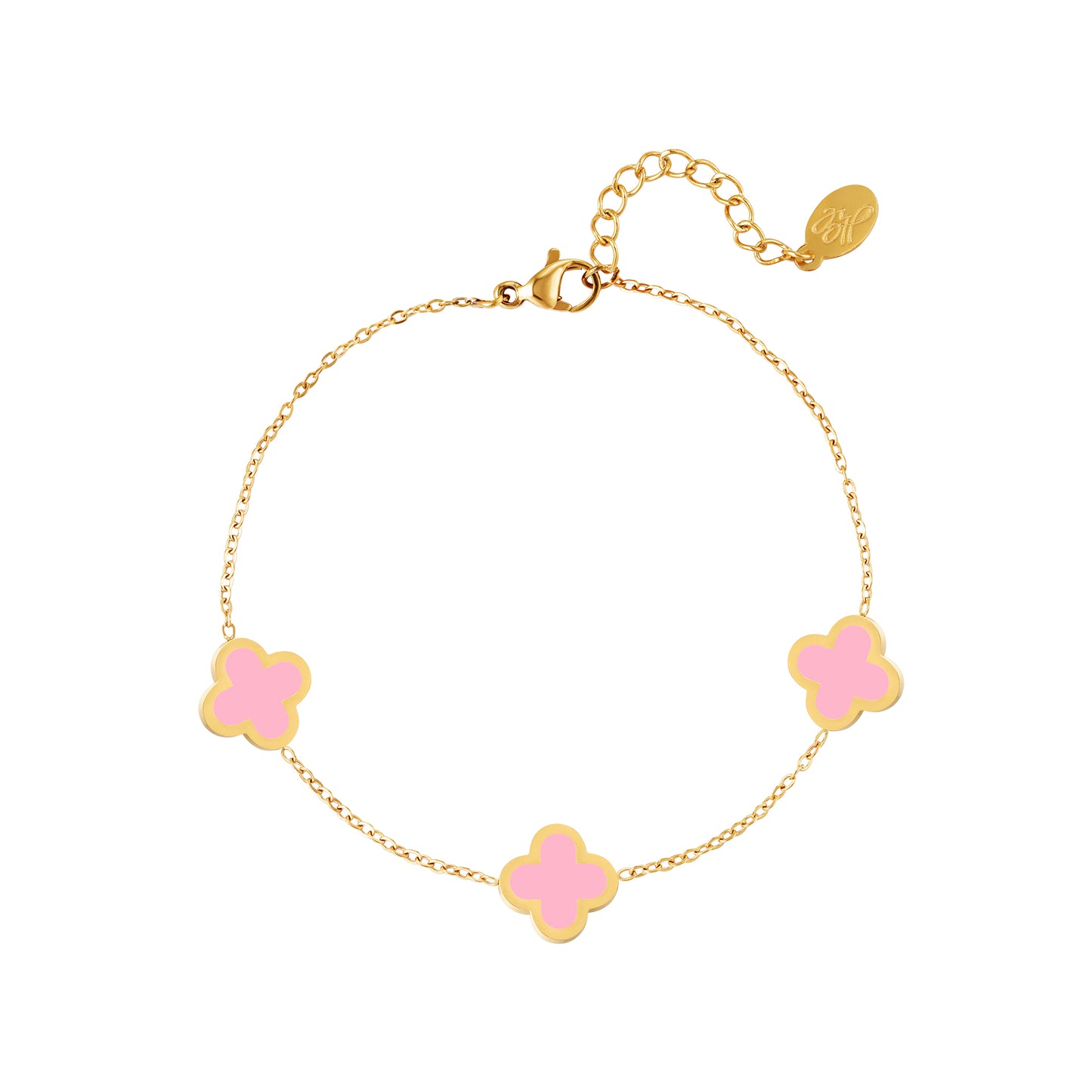 Armband Daisy roze goud