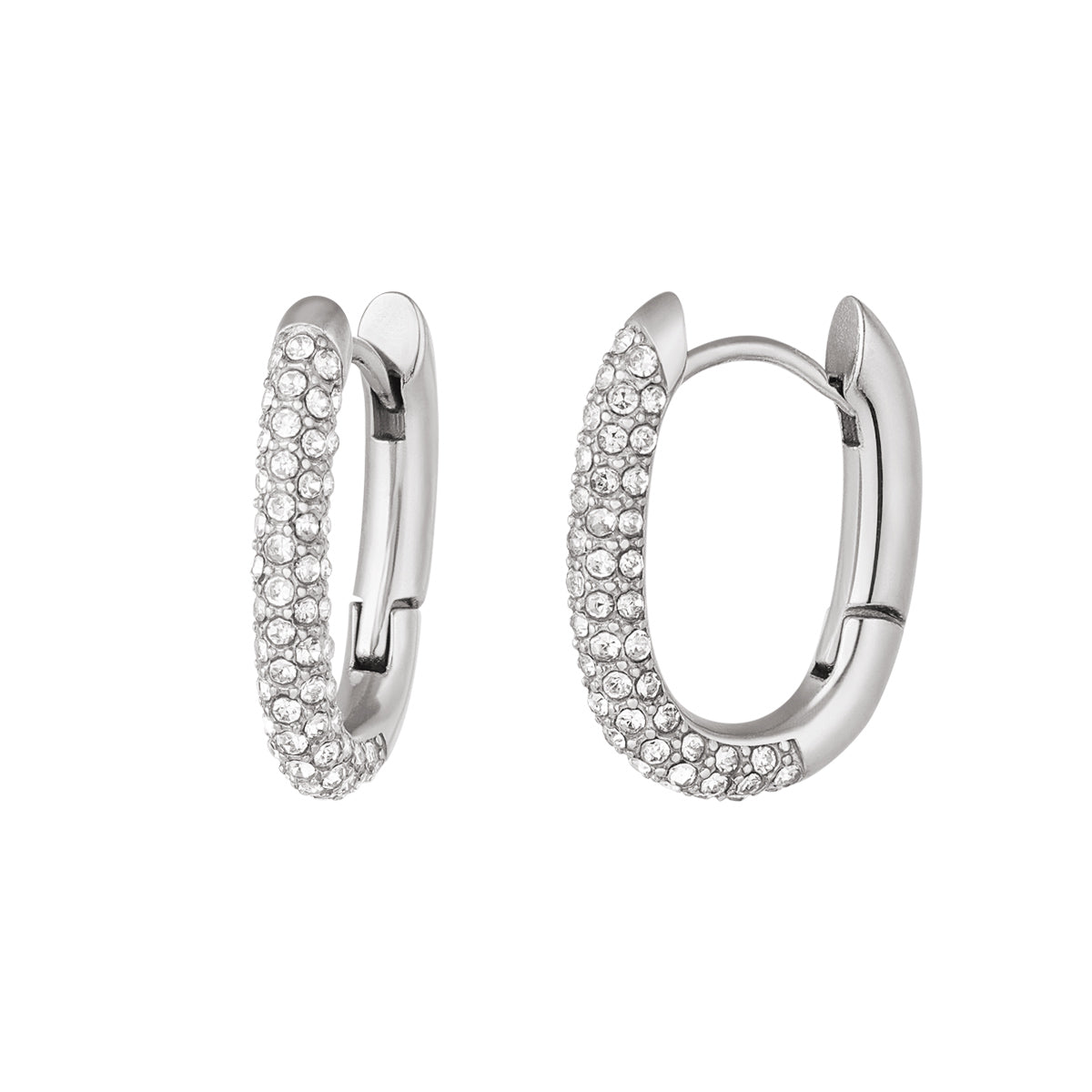 Oorbellen Bow zilver