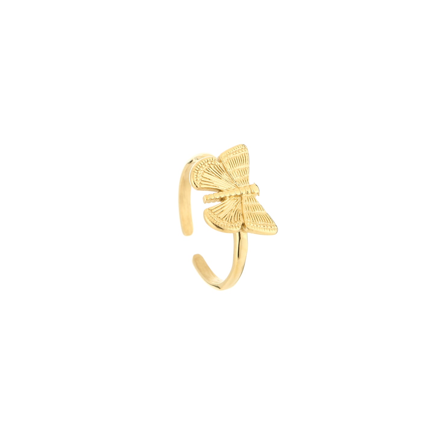 Ring buterfly goud