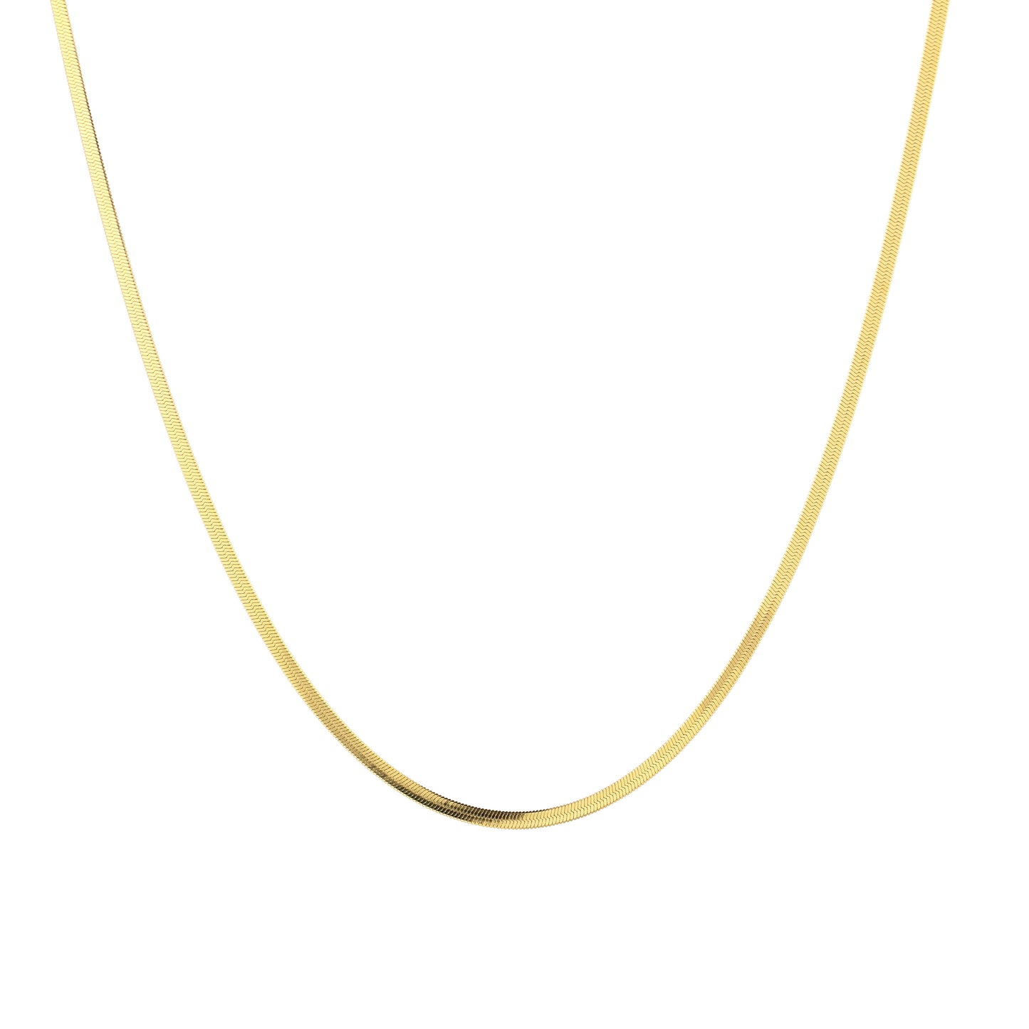 Ketting flatt chain goud
