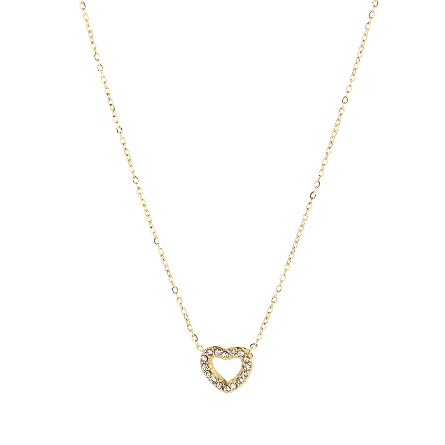 Ketting golden heart goud