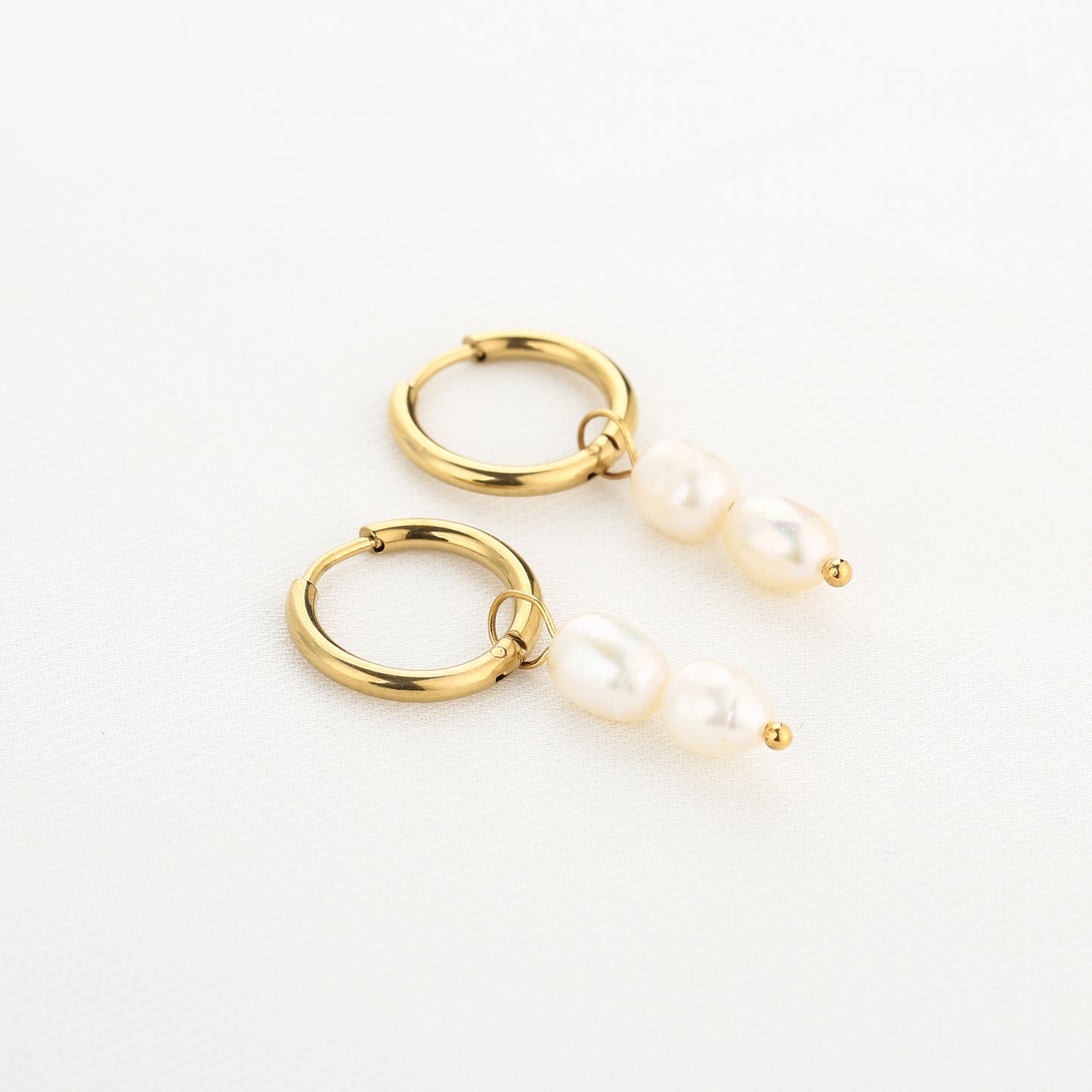 Oorbellen Pearl goud