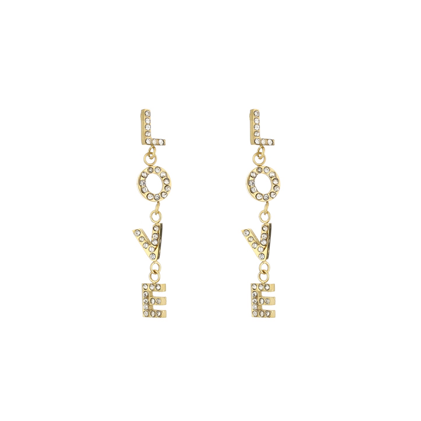 Oorbellen love goud