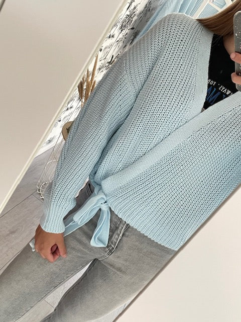 Wikkel vest Licht blauw