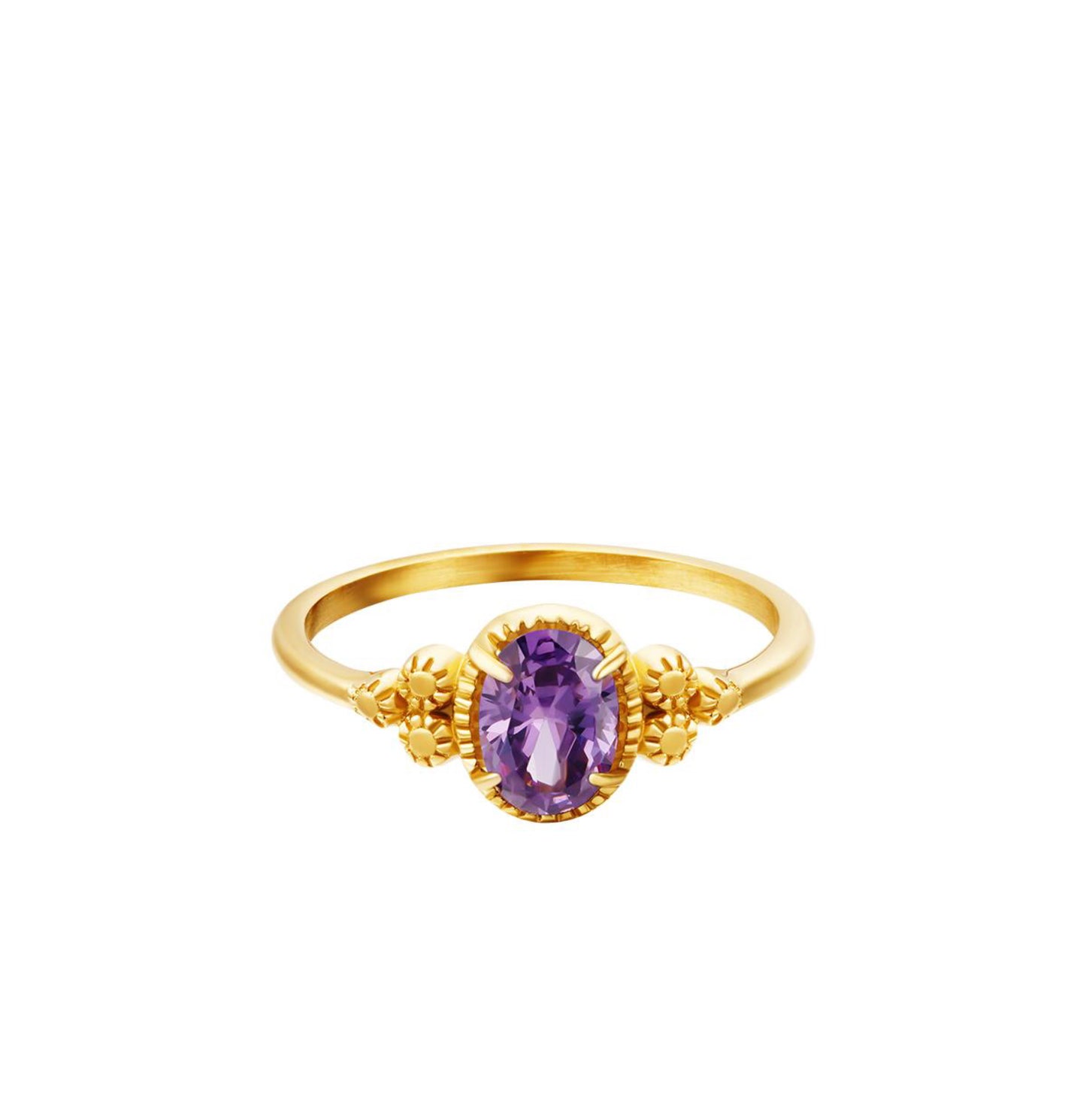 Ring cleo paars